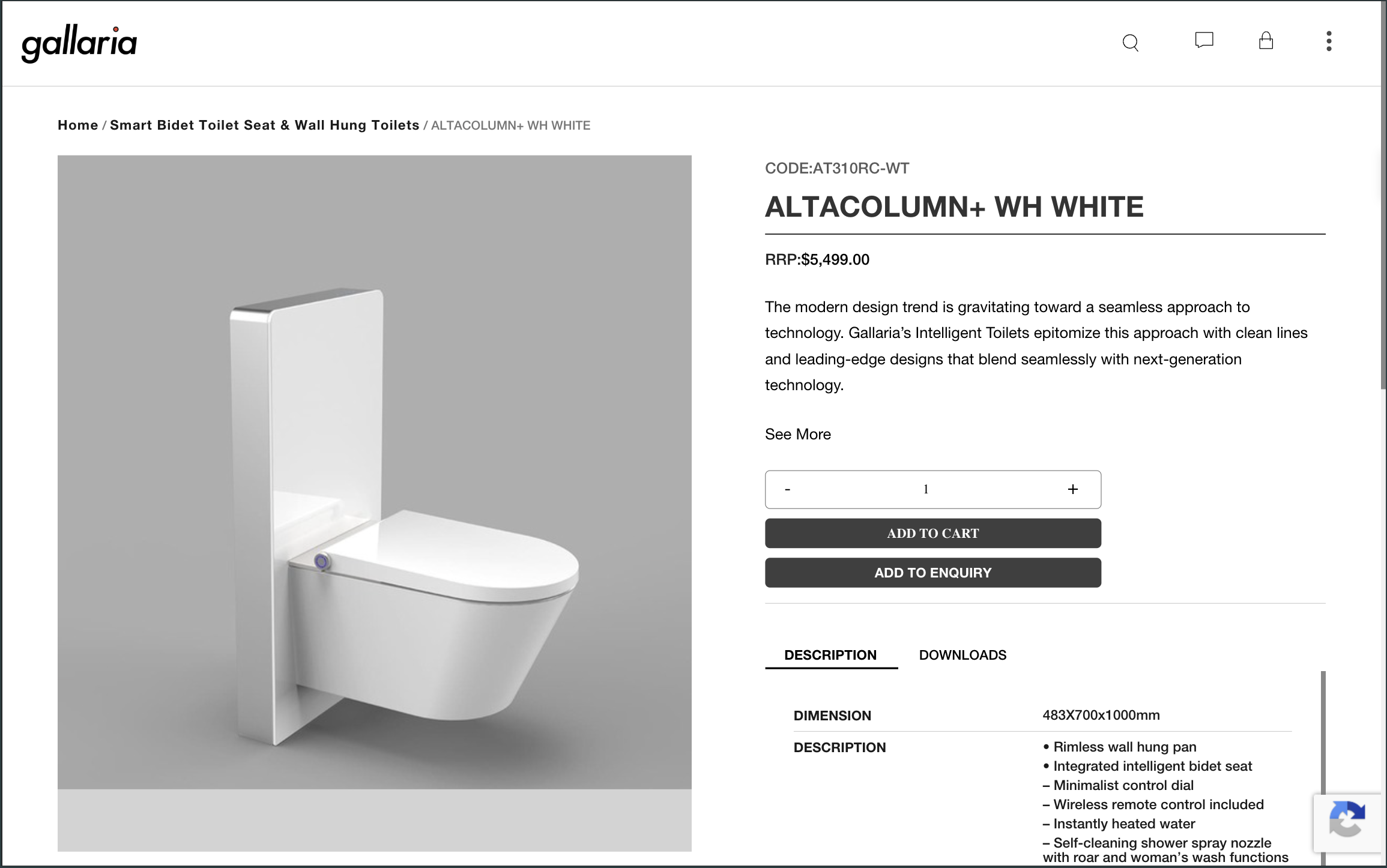 Gallaria E-Commerce Platform screenshot 3
